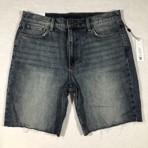 NEW Joe’s Womens 32 Dawn Cut Off Bermuda Denim Jean Shorts Raw Hem NWT $128